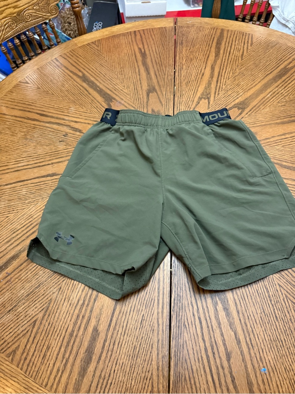 Under Armour Olive Performance Training Shorts